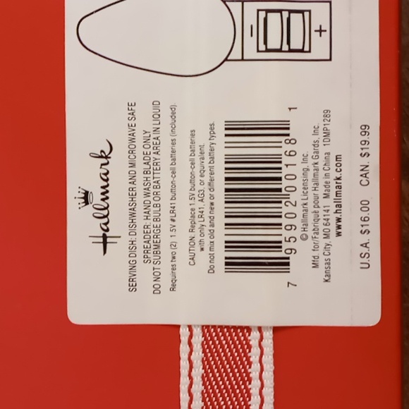 Hallmark Vintage Serving Dish w Lighted Spreader NIB - Picture 4 of 4